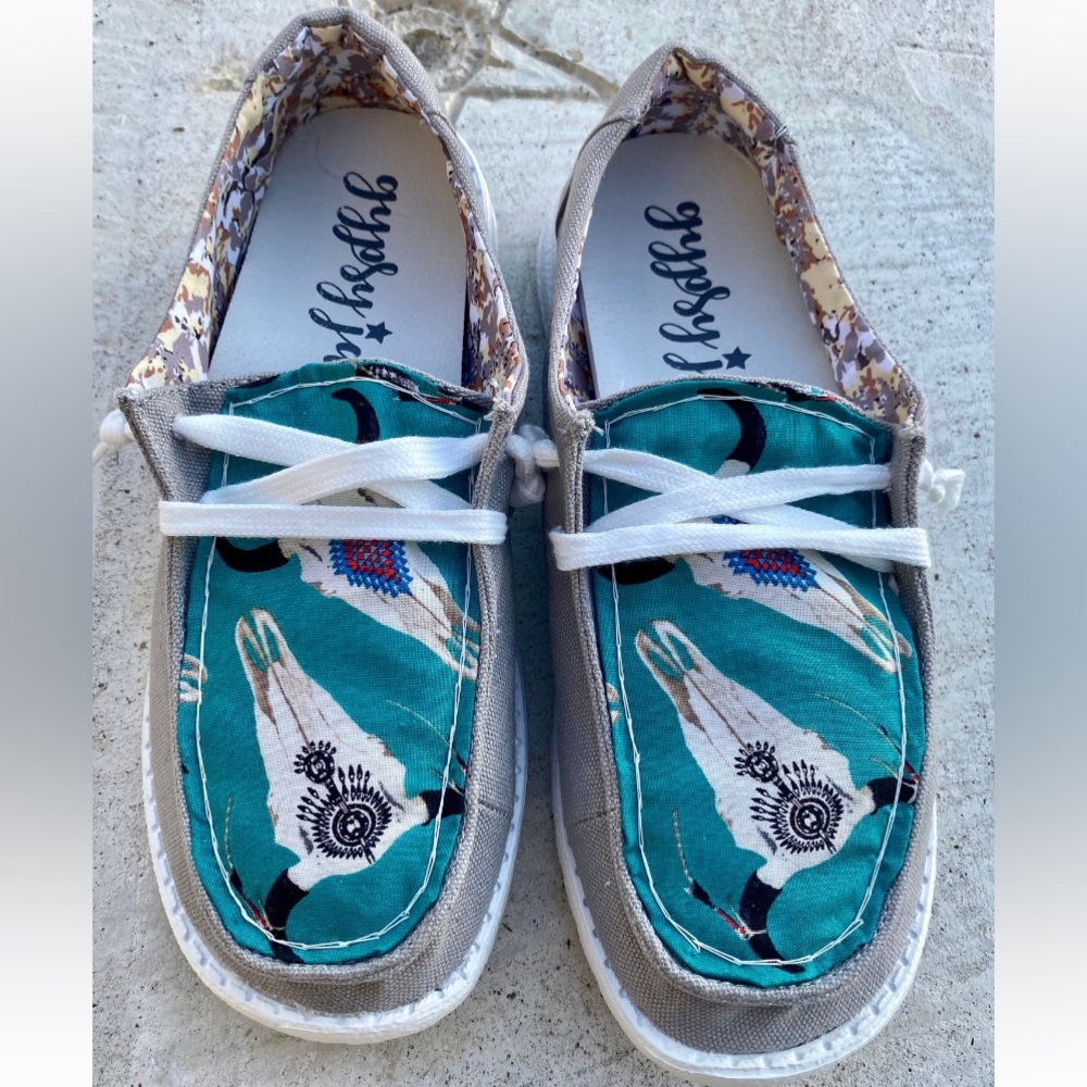 Teal Gypsy Jazz Womens Shies size 9.5